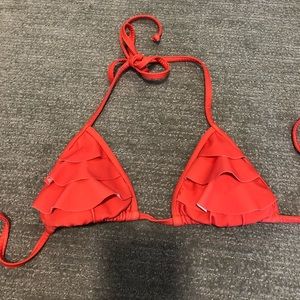 Hot pink wavy bikini top S